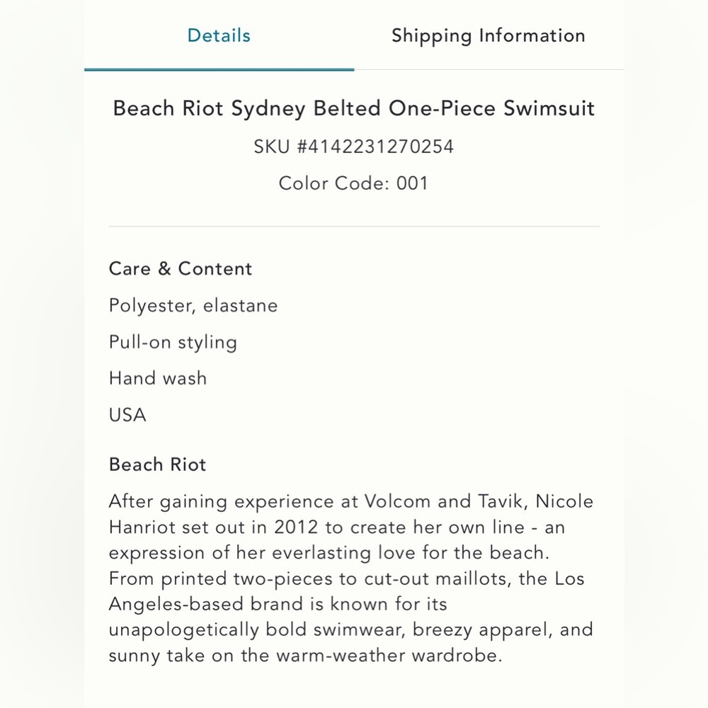 NWT Black Sydney One-Piece - Picture 8 of 8